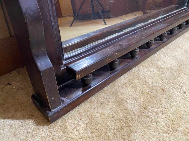 Image for Large Wood-Framed Wall Mirror