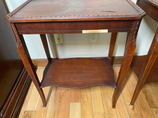 Image for (2) Vintage-Antique Side Tables