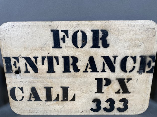 Image for (8) Tin Reproduction Metal Road and Caution Signs