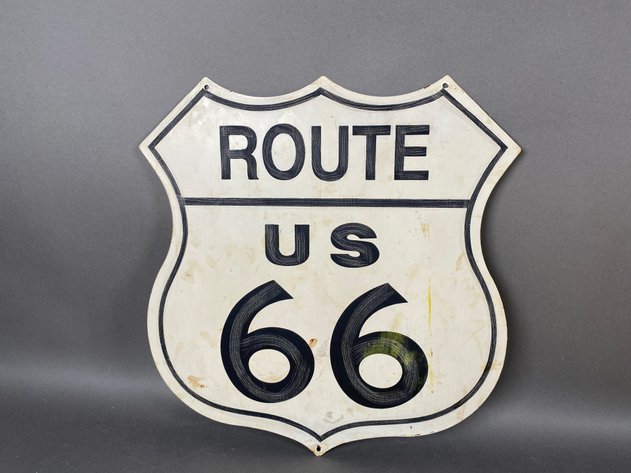 Image for (8) Tin Reproduction Metal Road and Caution Signs