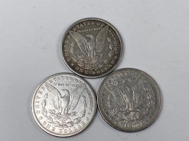 Image for (3) Morgan Dollars 1885, 1885 O and 1885 S
