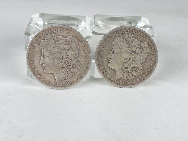 Image for (2) Morgan Dollars 1890 and 1890 0