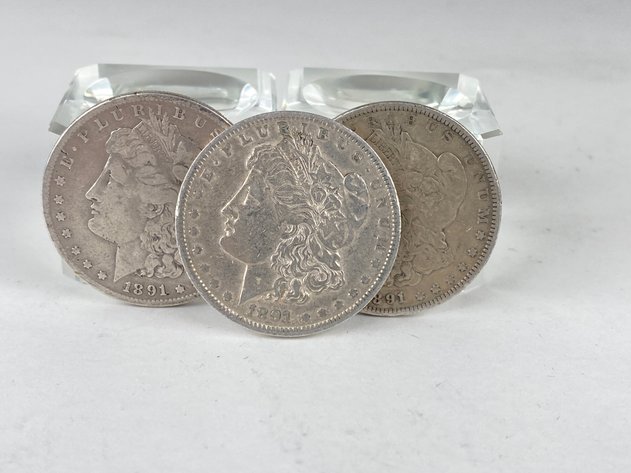 Image for (3) Morgan Dollars 1891, 1891 O and 1891 S