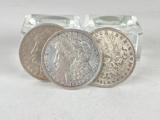 Image for (3) Morgan Dollars 1921, 1921 O and 1921 S