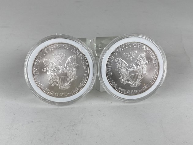 Image for (2) 2009 American Silver Eagles
