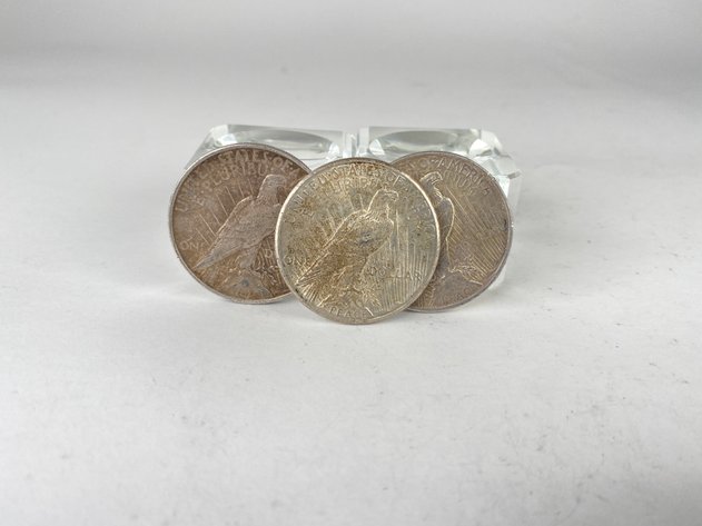 Image for (3) Peace Dollars 1922, 1922 D, and 1922 S