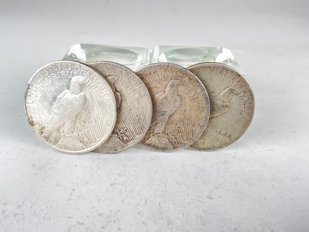 Image for (4) 1924 Peace Dollars