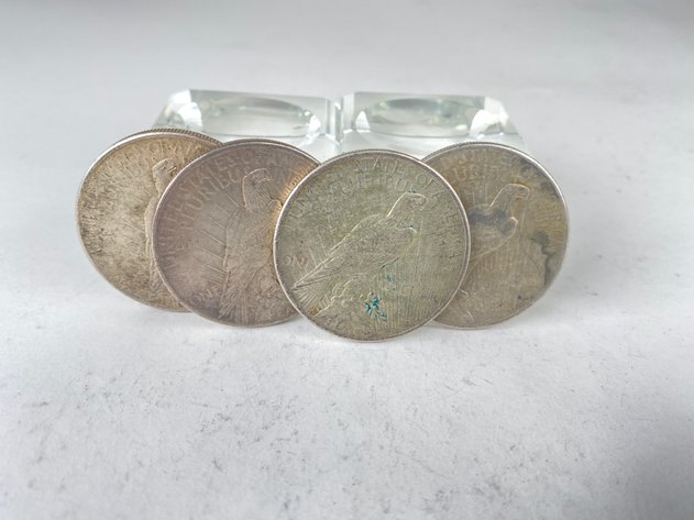 Image for (4) 1925 Peace Dollars