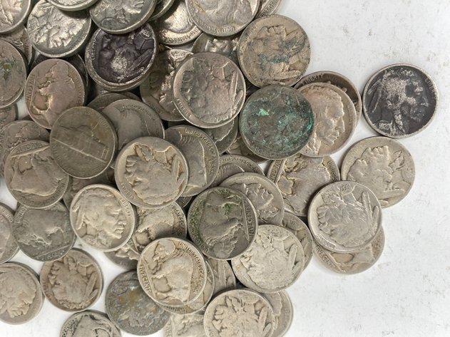 Image for (80) Buffalo Nickels and (1) Jefferson Nickel