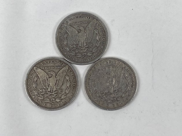 Image for (3) Morgan Dollars 1881, 1881 O and 1881 S