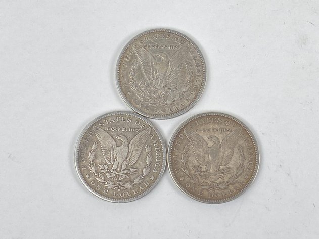 Image for (3) Morgan Dollars 1880, 1880 O and 1880 S