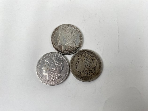 Image for (3) Morgan Dollars 1883, 1883 O and 1883 S