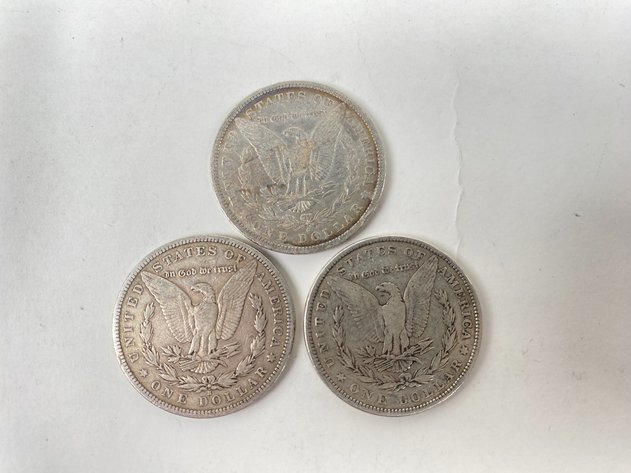 Image for (3) Morgan Dollars 1882, 1882 O and 1882 S