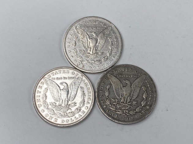 Image for (3) Morgan Dollars 1886, 1886 O and 1886 S