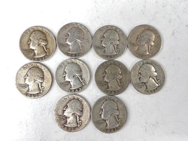 Image for (10) Washington Quarters 1940's