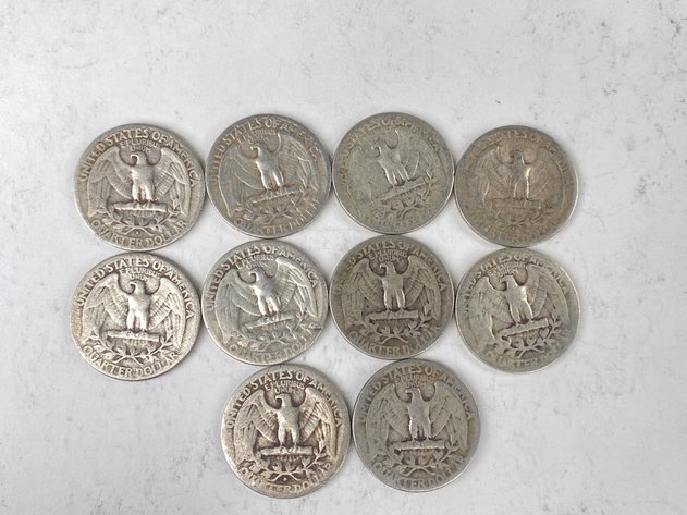 Image for (10) Washington Quarters 1940's