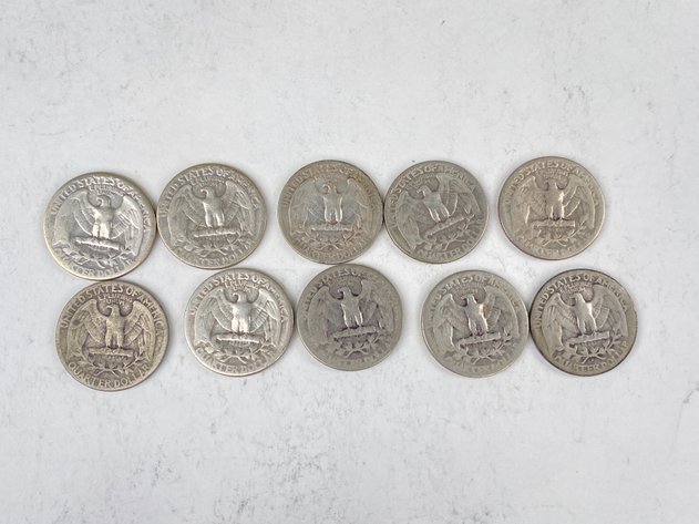 Image for (10) Washington Quarters 1940's