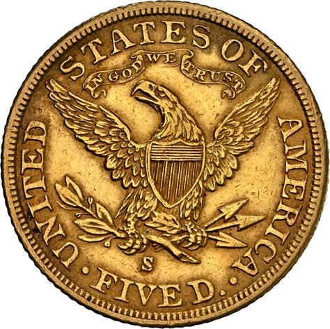 Image for 1903 S $5 Gold Liberty Head Coin NGC Grade AU 53