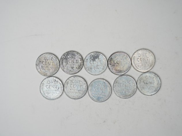 Image for (10) 1943 Lincoln Head Wheat Steel Cents