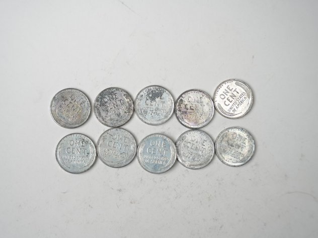 Image for (10) 1943 Lincoln Head Wheat Steel Cents