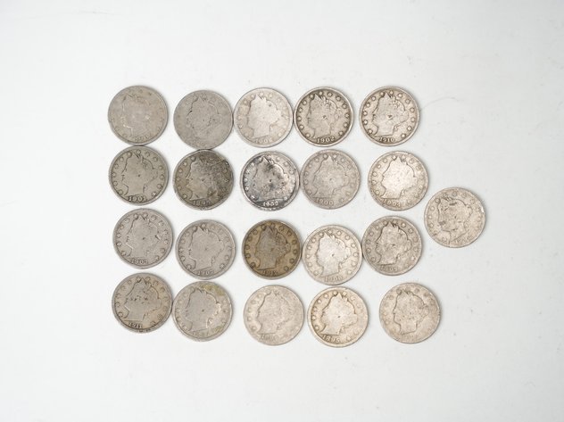 Image for (21) V Nickels 1892-1912