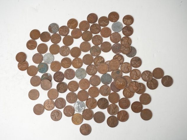 Image for (100) Lincoln Head Wheat Cents (Some Steel)
