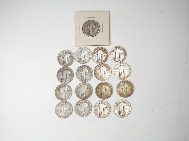 Image for (21) Standing Liberty Quarters