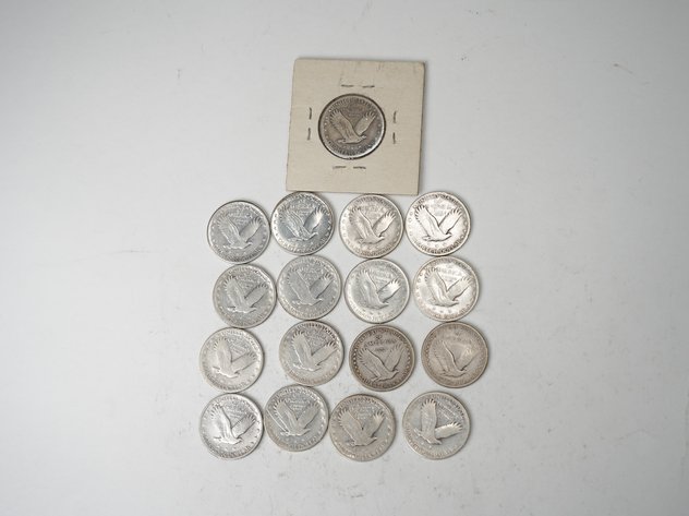 Image for (21) Standing Liberty Quarters