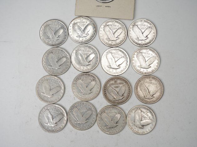 Image for (21) Standing Liberty Quarters