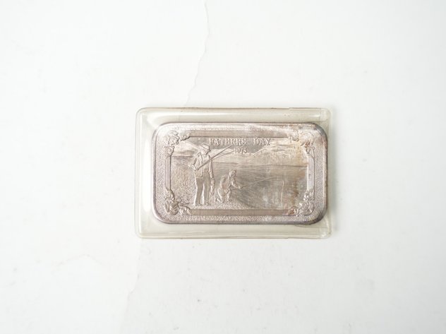 Image for 1 Troy Ounce Father's Day 1974 Mother Lode Mint  .999 Fine Silver Art Bar