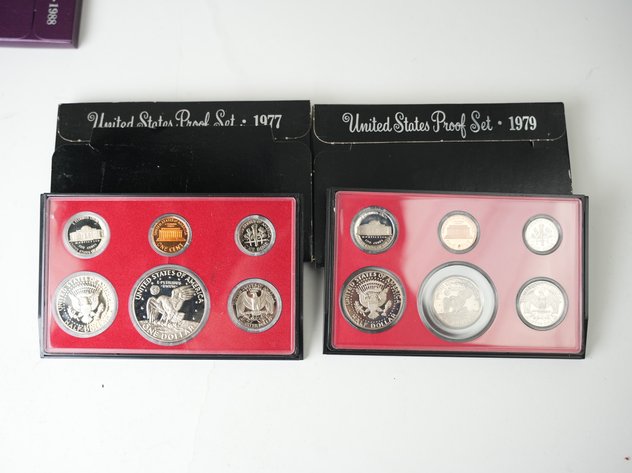 Image for (10) US Proof Sets 1972, 1975, 1977-79, 1987-90, 1994