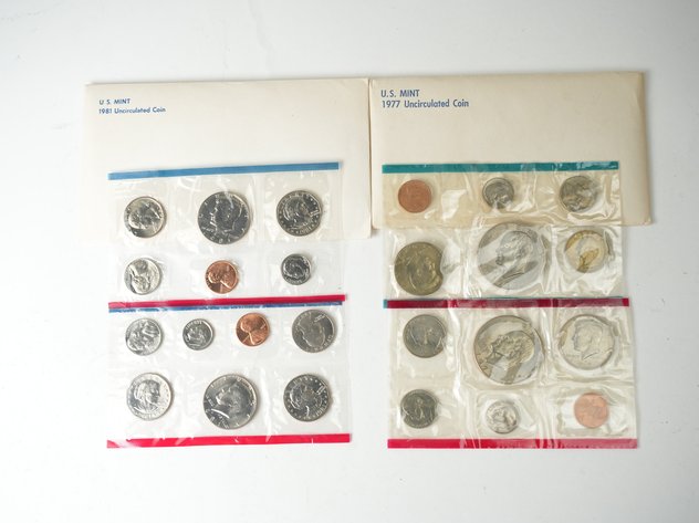 Image for (6) US Mint Uncirculated P and D Coin Sets 1976-1981