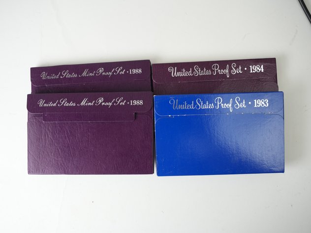 Image for (4) US Proof Sets 1983-1984 and (2) 1988