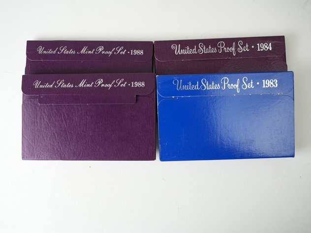 Image for (4) US Proof Sets 1983-1984 and (2) 1988