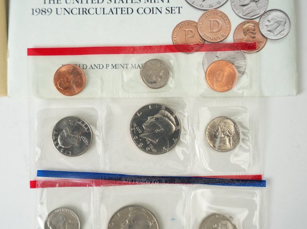 Image for (4) US Mint Uncirculated P and D Coin Sets 1987-1990