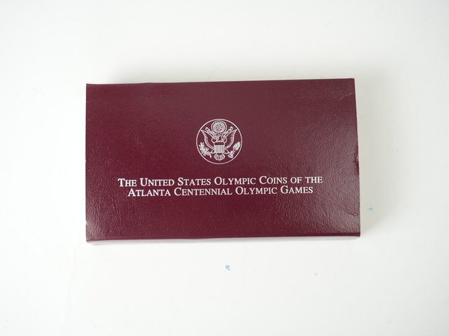 Image for (2) 1995 Olympic Games Coins, (1) Special Olympics World Games Silver Dollar, and (1) Clad Half Dollar (Baseball)