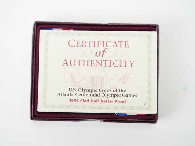 Image for (2) 1995 Olympic Games Coins, (1) Special Olympics World Games Silver Dollar, and (1) Clad Half Dollar (Baseball)