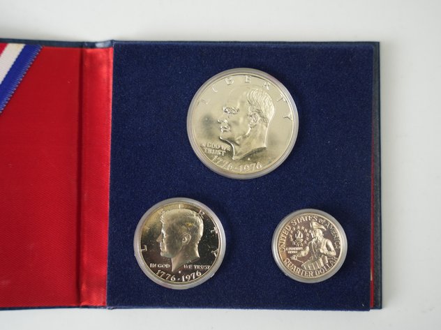 Image for 1976 US Bicentennial Silver Proof Set (3) Coins