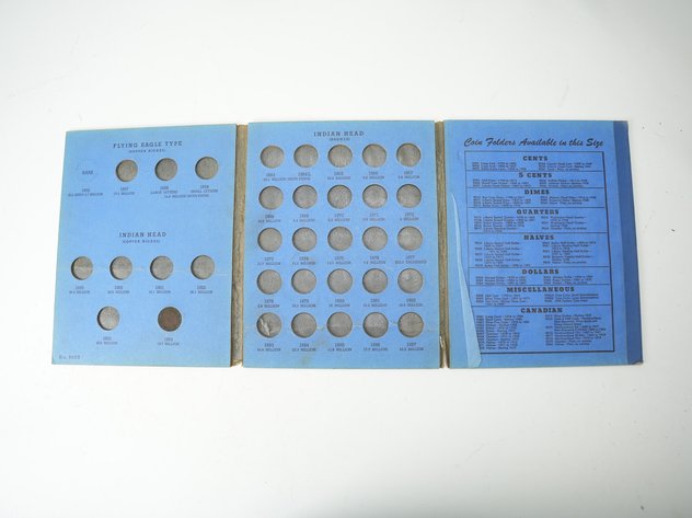 Image for (16) Indian Head Cents in Collector's Book