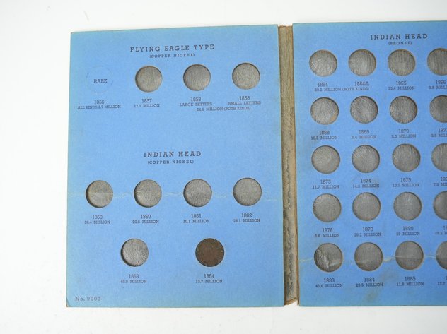 Image for (16) Indian Head Cents in Collector's Book