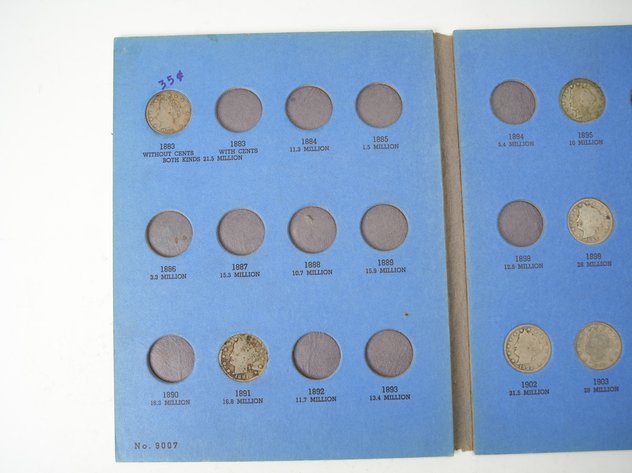 Image for (22) Liberty Head Nickels in Collector's Books