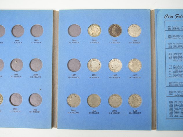 Image for (22) Liberty Head Nickels in Collector's Books