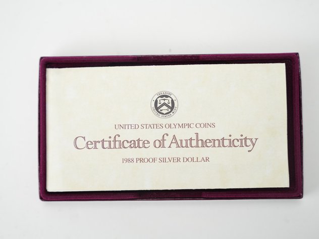 Image for 1988 US Olympic Proof Silver Dollar