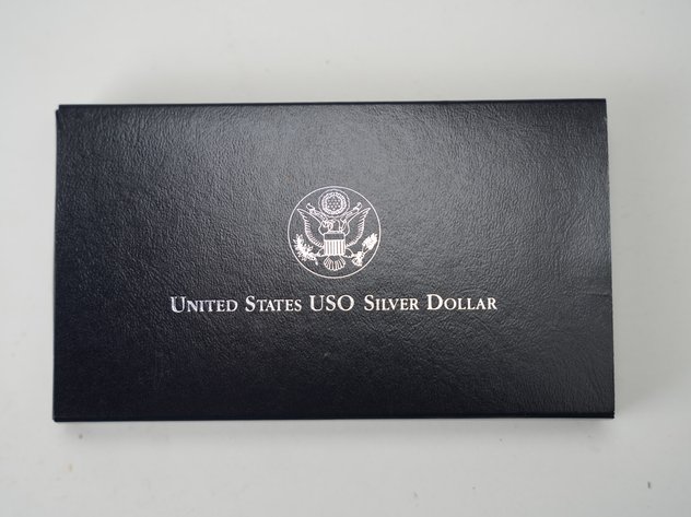Image for 1991 USO 50th Anniversary Commemorative Silver Coin
