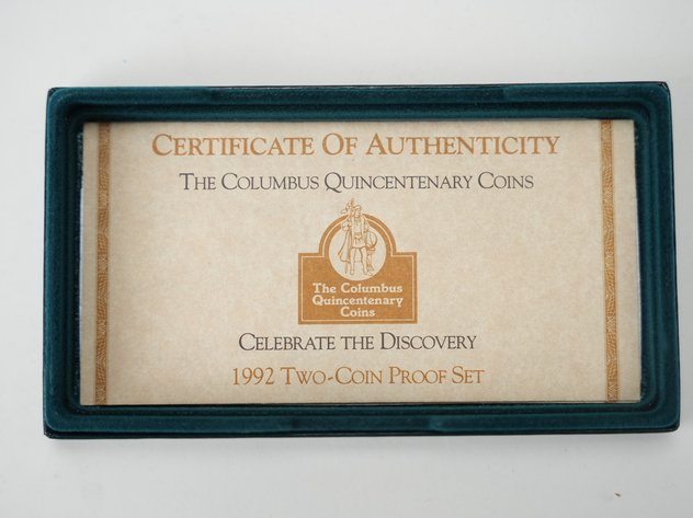 Image for 1992 Columbus Quincentenary Coin Set with Silver Dollar and Clad Half Dollar