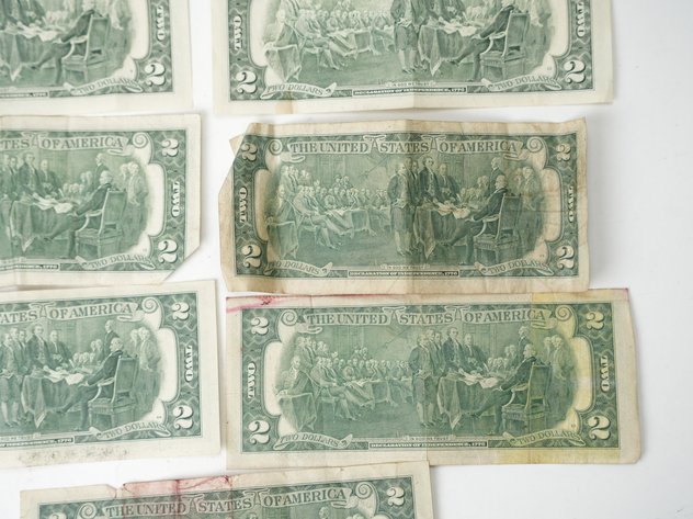 Image for (9) $2 Federal Reserve Notes (7) 1976 and (2) 1995