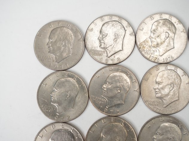 Image for (16) Eiseinhower Dollars (12) 1972, 1971, 1978, and (2) 1976