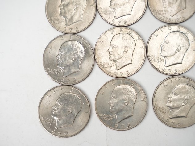Image for (16) Eiseinhower Dollars (12) 1972, 1971, 1978, and (2) 1976