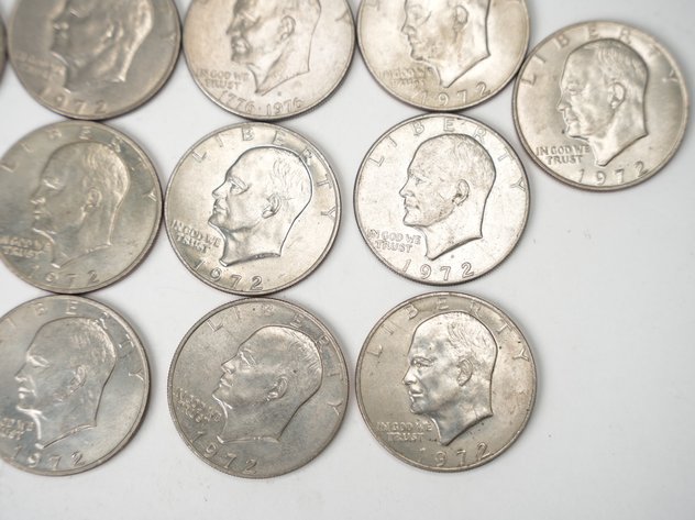 Image for (16) Eiseinhower Dollars (12) 1972, 1971, 1978, and (2) 1976
