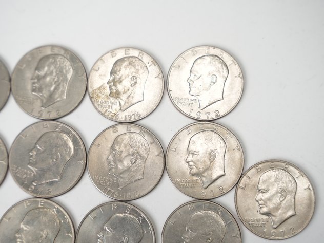 Image for (16) Eiseinhower Dollars (12) 1972, 1971, 1978, and (2) 1976